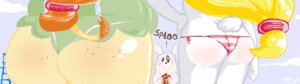 Rating: Questionable Score: 0 Tags: aliasing blonde_hair blush butt butt_focus chooy64 clothed clothing dialogue digital_media_(artwork) duo_focus e621 english_text female group hair hi_res lagomorph leporid long_hair male mammal orange_hair panties rabbit rear_view text underwear unknown_species User: bunchy7s