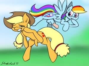 Rating: Explicit Score: 0 Tags: 2013 animal_genitalia applejack_(mlp) balls blonde_hair blue_body blue_feathers blue_fur brown_clothing brown_headwear clothing cloud cowboy_hat cutie_mark duo e621 earth_pony equid equine erection feathered_wings feathers feral flying foreskin freckles friendship_is_magic fur genitals green_eyes gynomorph hair hasbro hat headgear headwear horse intersex mammal multicolored_hair multicolored_tail my_little_pony mythological_creature mythological_equine mythology nude one_eye_closed orange_body orange_fur outside pegasus penis pony purple_eyes quadruped rainbow_dash_(mlp) rainbow_hair rainbow_tail sheath sky strebiskunk tail wings User: bunchy7s Rating: Explicit Score: 0 Tags: 2013 animal_genitalia applejack_(mlp) balls blonde_hair blue_body blue_feathers blue_fur brown_clothing brown_headwear clothing cloud cowboy_hat cutie_mark duo e621 earth_pony equid equine erection feathered_wings feathers feral flying foreskin freckles friendship_is_magic fur genitals green_eyes gynomorph hair hasbro hat headgear headwear horse intersex mammal multicolored_hair multicolored_tail my_little_pony mythological_creature mythological_equine mythology nude one_eye_closed orange_body orange_fur outside pegasus penis pony purple_eyes quadruped rainbow_dash_(mlp) rainbow_hair rainbow_tail sheath sky strebiskunk tail wings User: bunchy7s