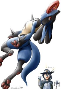 Rating: Safe Score: 0 Tags: 2005 ambiguous_gender anthro black_body black_fur blue_body blue_fur butt canid canine domestic_pet duo e621 frisbee frisbee_in_mouth fur generation_4_pokemon hi_res japanese_text karabiner lucario male mammal nintendo pokemon pokemon_(species) red_eyes simple_background tail text white_background yellow_body yellow_fur User: bunchy7s