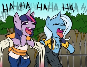 Rating: Safe Score: 0 Tags: clothed clothing crossover detailed_background duo e621 equid equine eyes_closed female feral final_fantasy final_fantasy_x friendship_is_magic fur hair hasbro horn laugh mammal multicolored_hair my_little_pony mythological_creature mythological_equine mythology open_mouth outside parody purple_body purple_fur purple_hair reaction_image sky square_enix standing tidus tongue tongue_out toony trixie_(mlp) twilight_sparkle_(mlp) two_tone_hair unicorn unknown_artist yuna_(final_fantasy_x) User: bunchy7s