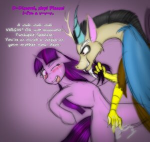 Rating: Explicit Score: 0 Tags: chimera discord_(mlp) draconequus equine female feral friendship_is_magic hasbro lil'_miss_jay male my_little_pony mythological_creature mythological_equine mythology purple_hair rule34 smooth_skin twilight_sparkle_(mlp) unicorn User: bunchy7s