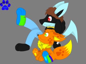 Rating: Safe Score: 0 Tags: 2010 4:3 alpha_channel anthro blue_body blue_fur brown_hair canid canine clothing duo e621 eevee footwear fur generation_1_pokemon generation_4_pokemon green_eyes hair happy legwear lucario male mammal marquis2007 marquis_the_eevee nick_the_lucario_(auramaster-lucario) nintendo orange_hair paws pokemon pokemon_(species) red_eyes simple_background socks tail transparent_background User: bunchy7s