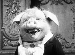 Rating: Safe Score: 0 Tags: 1907 20th_century ancient_art anthro baroque_architecture bust_portrait clothed clothing costume cravat domestic_pig e621 front_view fully_clothed fursuit grandfathered_content historical_european_clothing inside le_cochon_danseur low_res male mammal monochrome nightmare_fuel pathe! photography_(artwork) pig_costume portrait real solo suid suine sus_(pig) theater unknown_artist vaudeville victorian_clothing User: bunchy7s