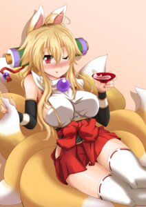Rating: Safe Score: 0 Tags: :d :q ahoge alcohol animal_humanoid beverage big_breasts blonde_hair blush breasts canid canid_humanoid canine canine_humanoid clothing colored_nails drunk e621 female food fox fox_humanoid hair hi_res humanoid izuna_(shinrabanshou) legwear long_hair looking_at_viewer mammal mammal_humanoid multi_tail nails one_eye_closed red_eyes sake scroll shinjitsu_(true_ride) shinrabanshou smile solo substance_intoxication tail thigh_highs tongue white_clothing white_legwear wink User: bunchy7s