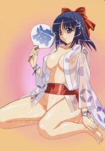 Rating: Questionable Score: 0 Tags: blue_eyes blue_hair bow breasts copyright_request fan female highres japanese_clothes kuroda_kazuya no_panties open_clothes open_shirt ribbon rule34 see-through shirt short_hair smile toes wet User: bunchy7s