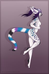 Rating: Questionable Score: 0 Tags: 5_fingers anthro black_nipples breasts claws copyright_symbol e621 ear_piercing eyebrows feet felid feline female fingers fur hair industrial_piercing inner_ear_fluff mammal multicolored_body multicolored_fur nipples nude piercing purple_background purple_claws purple_eyebrows purple_hair purple_inner_ear_fluff purple_nose side_boob simple_background solo spots symbol syntharia_desire tail toes tuft white_body white_fur User: bunchy7s