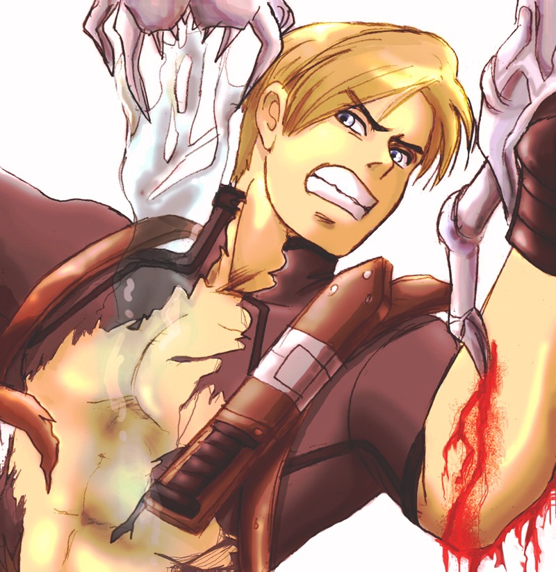 blood dripping leon_scott_kennedy male male_only male_rape_victim malesub monster_on_male rape resident_evil rule34 tagme tentacle tentacle_on_male torn_clothes