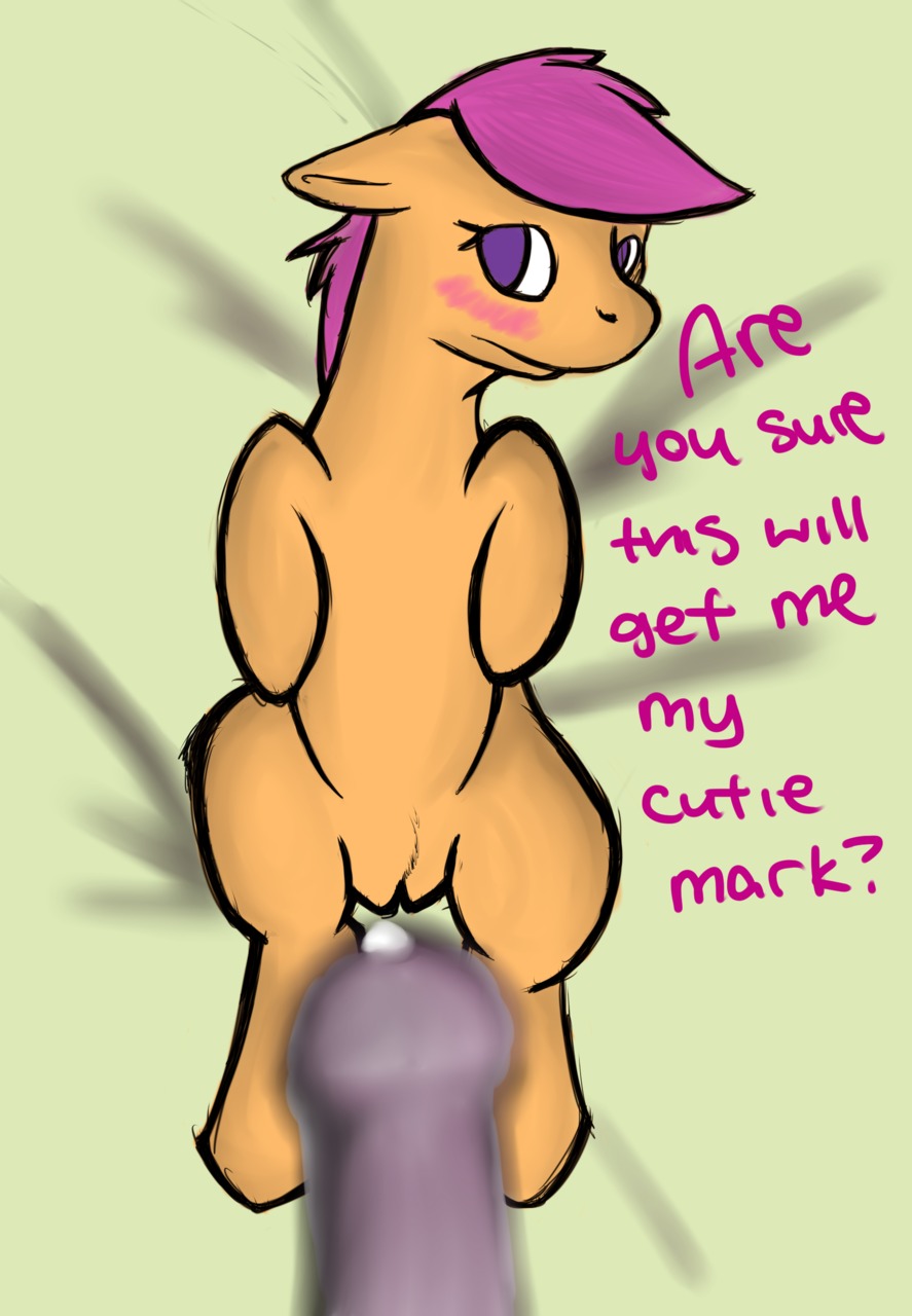 equine female feral friendship_is_magic horse my_little_pony pony purple_hair rule34 scootaloo_(mlp) smooth_skin tagme