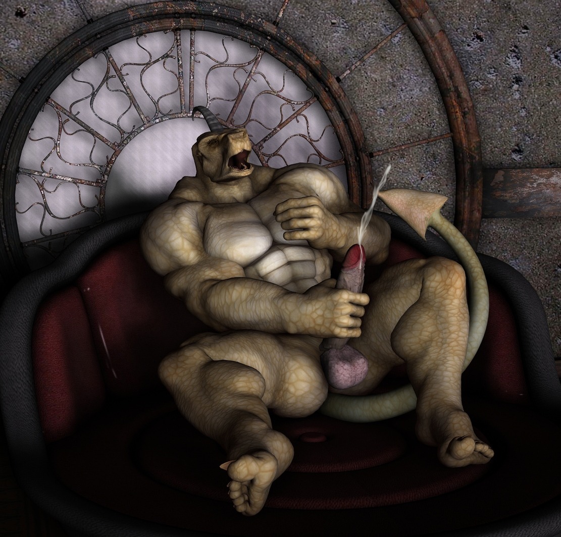 3d_(artwork) 5_toes abs anthro athletic balls biceps big_muscles big_penis biped bodily_fluids brown_body brown_skin claws cum cum_on_penis cum_string cumshot digital_media_(artwork) dripping e621 ejaculation erection eyes_closed feet genital_fluids genitals hindpaw horn humanoid_genitalia humanoid_penis leaking lizard lying male masturbation muscular muscular_anthro muscular_male nude on_back open_mouth orgasm paws pec_grab pecs penile penile_masturbation penis pose presenting reclining reptile scales scalie sitting solo spread_legs spreading tan_body tan_skin teeth toe_claws toes tongue vein vic34677 white_body white_skin