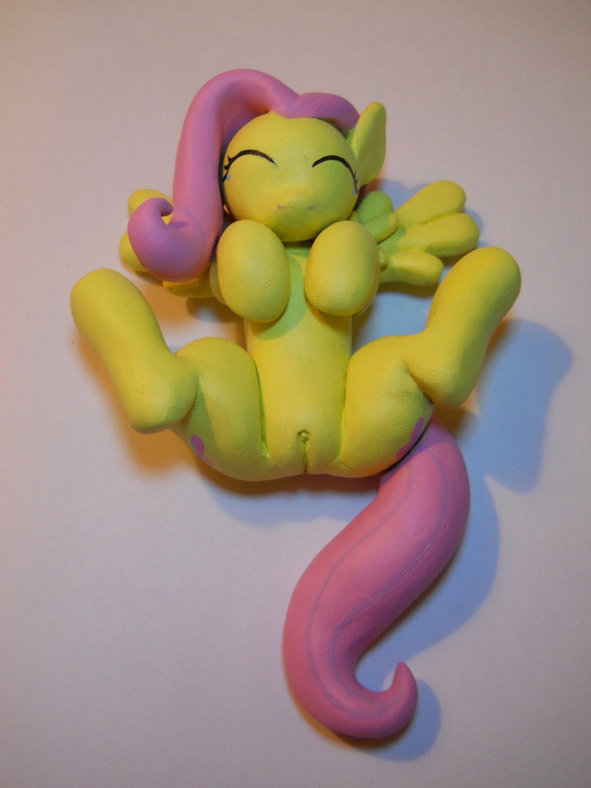 3:4 absurd_res clay clitoris cutie_mark e621 equid equine feathered_wings feathers female feral fluttershy_(mlp) friendship_is_magic genitals hasbro hi_res hoikarnage mammal my_little_pony mythological_creature mythological_equine mythology pegasus solo spread_legs spreading tail vulva wings yellow_body yellow_feathers