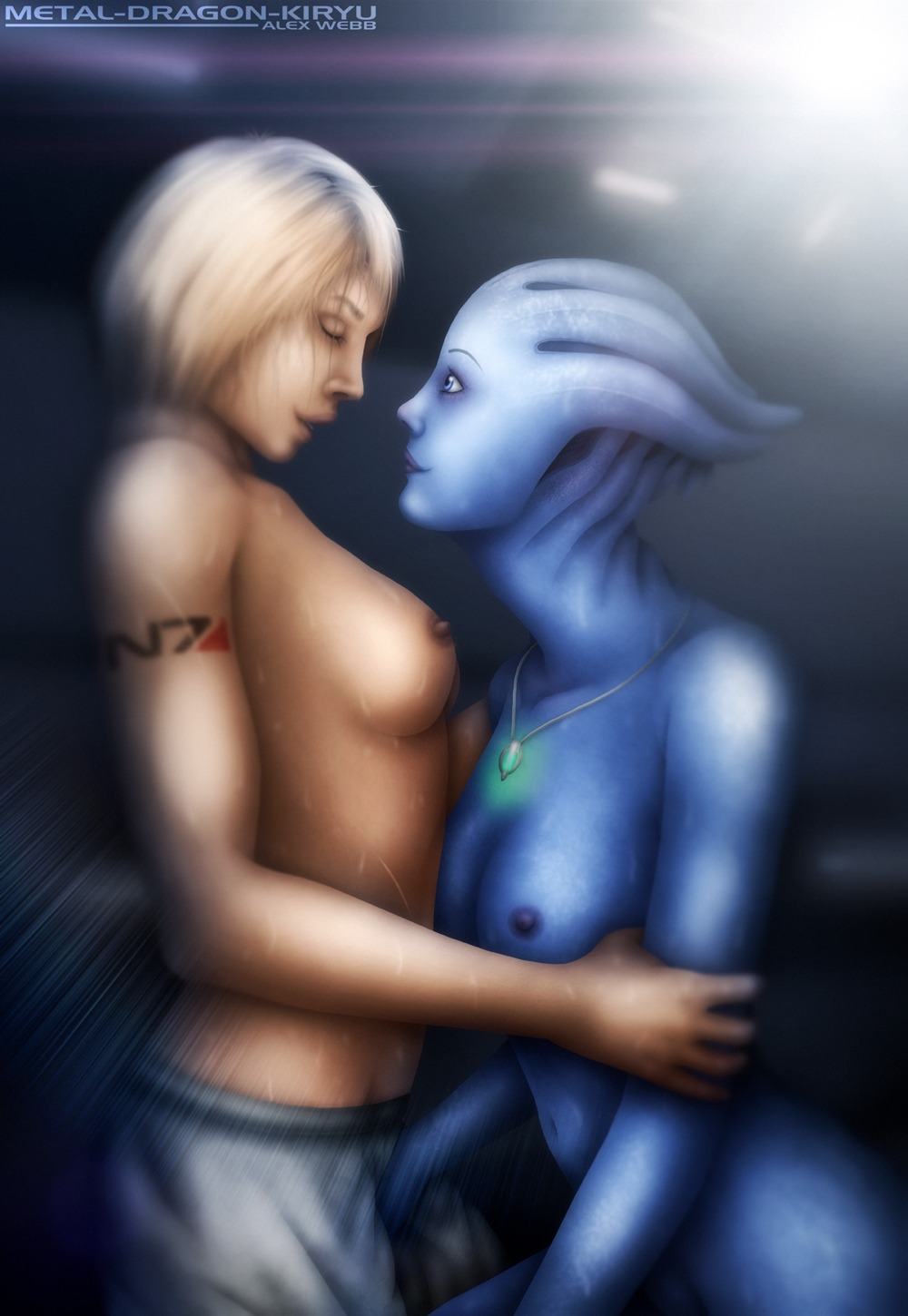 2girls asari commander_shepard female female_only femshep liara_t'soni mass_effect multiple_females multiple_girls orbitalwings rule34 tagme yuri
