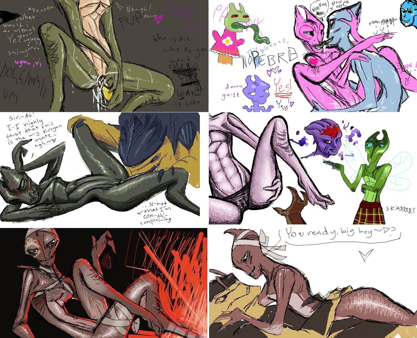 ambiguous_gender bluetank breasts comic consensus krogan ledra mass_effect padok_wiks rule34 salarian surkesh text
