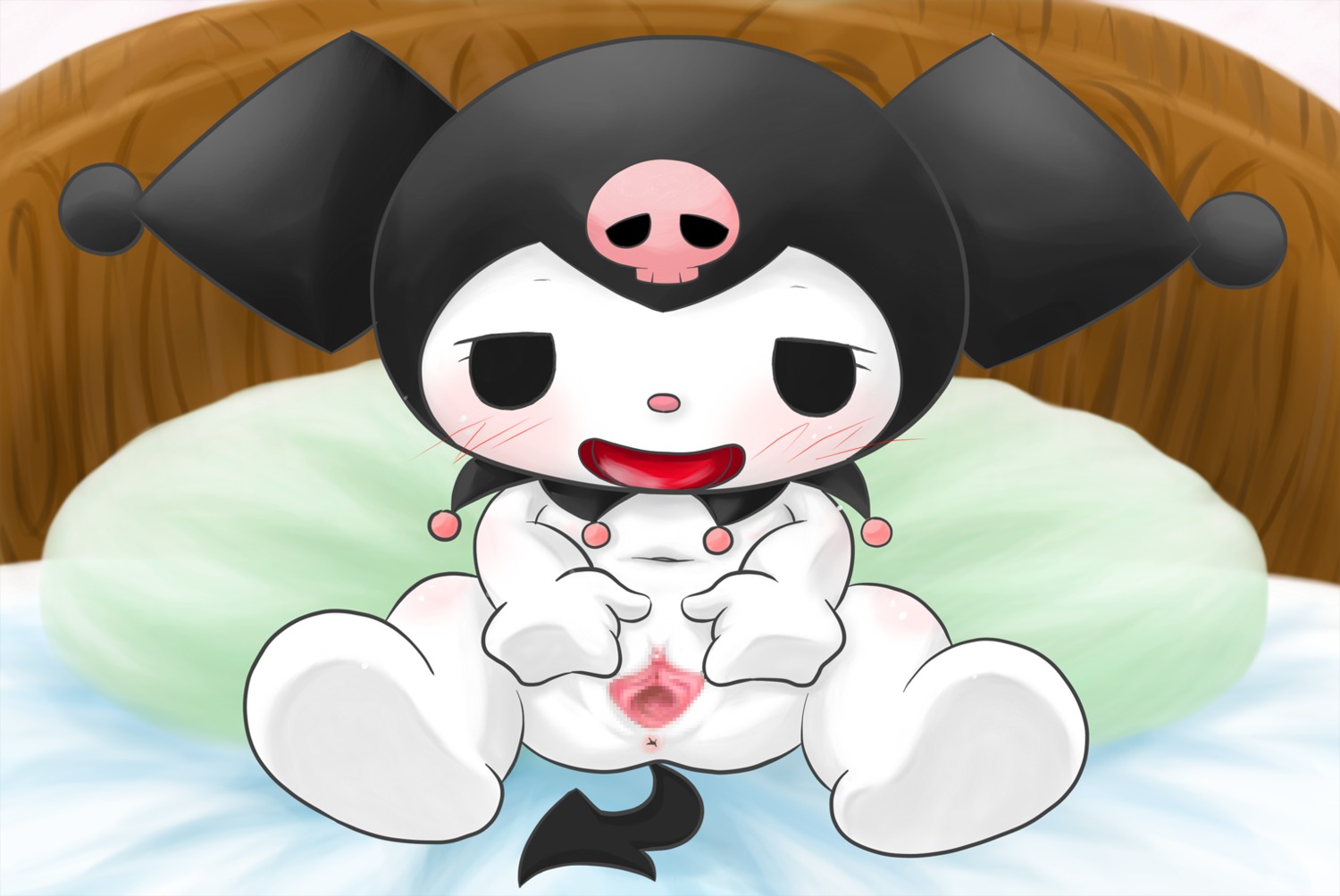 female kuromi onegai_my_melody rule34 sanrio straight_hair tagme
