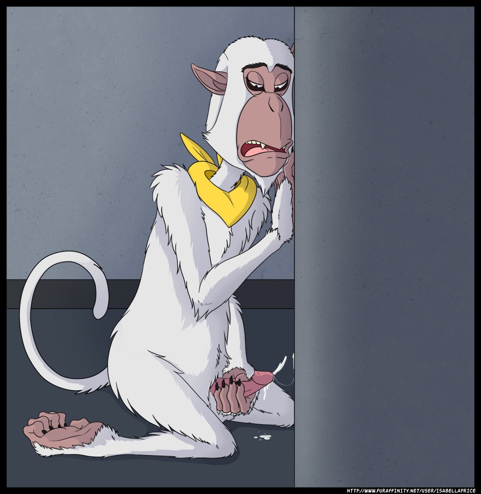 andrew_oikonny anthro barefoot color cum fur furry furry_tail handjob isabellaprice kneeling male male_only masturbation nude rule34 side_view solo star_fox tagme tail white_fur