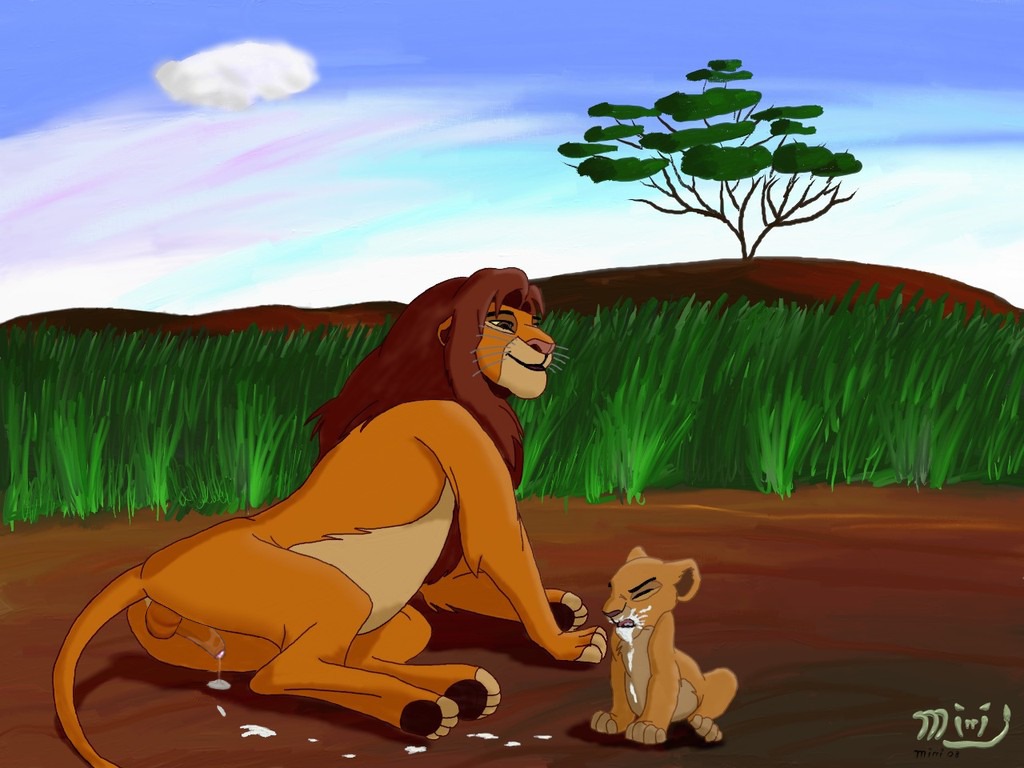 4:3 age_difference balls bodily_fluids cum disney duo e621 erection felid female feral fur genital_fluids genitals incest_(lore) kiara_(the_lion_king) lion male male/female mammal mirricat pantherine penis penis_tuck quadruped simba_(the_lion_king) size_difference tail the_lion_king third-party_edit young young_feral