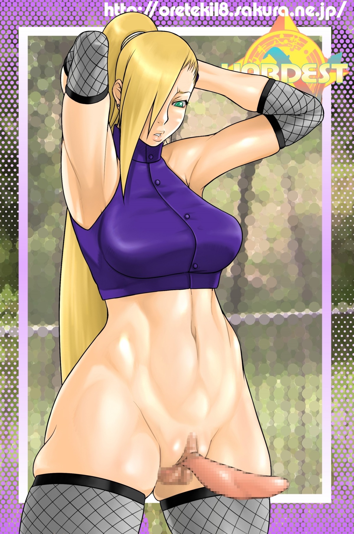1futa alternate_version_available censored clitoral_futa clitoris elzikyuchi enlarged_clitoris futa_only futa_sans_balls futanari high_resolution human ino_yamanaka intersex naruto naruto_(series) oreteki pussy rule34 solo