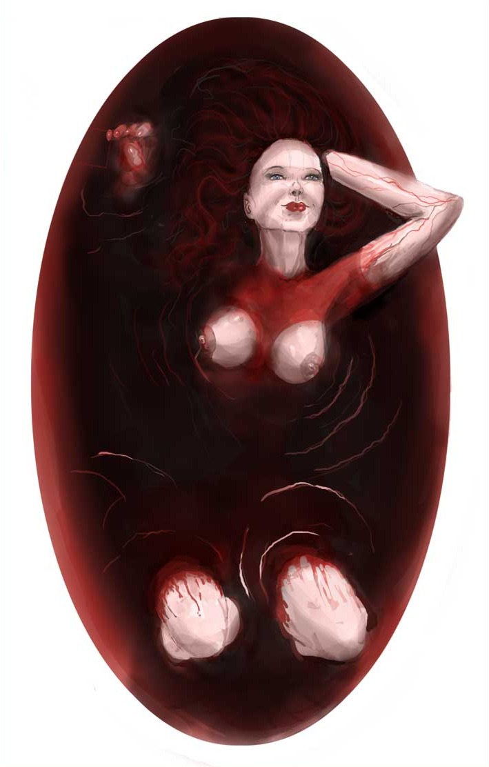 above_view blood breasts elizabeth_bathory female female_only history human nude partially_submerged real_person rule34 solo tagme