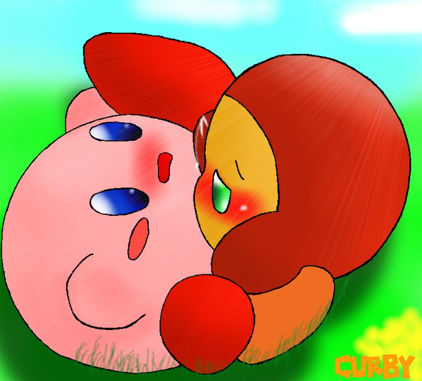 ambiguous_gender curby kirby kirby_(series) male male/ambiguous rule34 tagme waddle_dee waddling_head