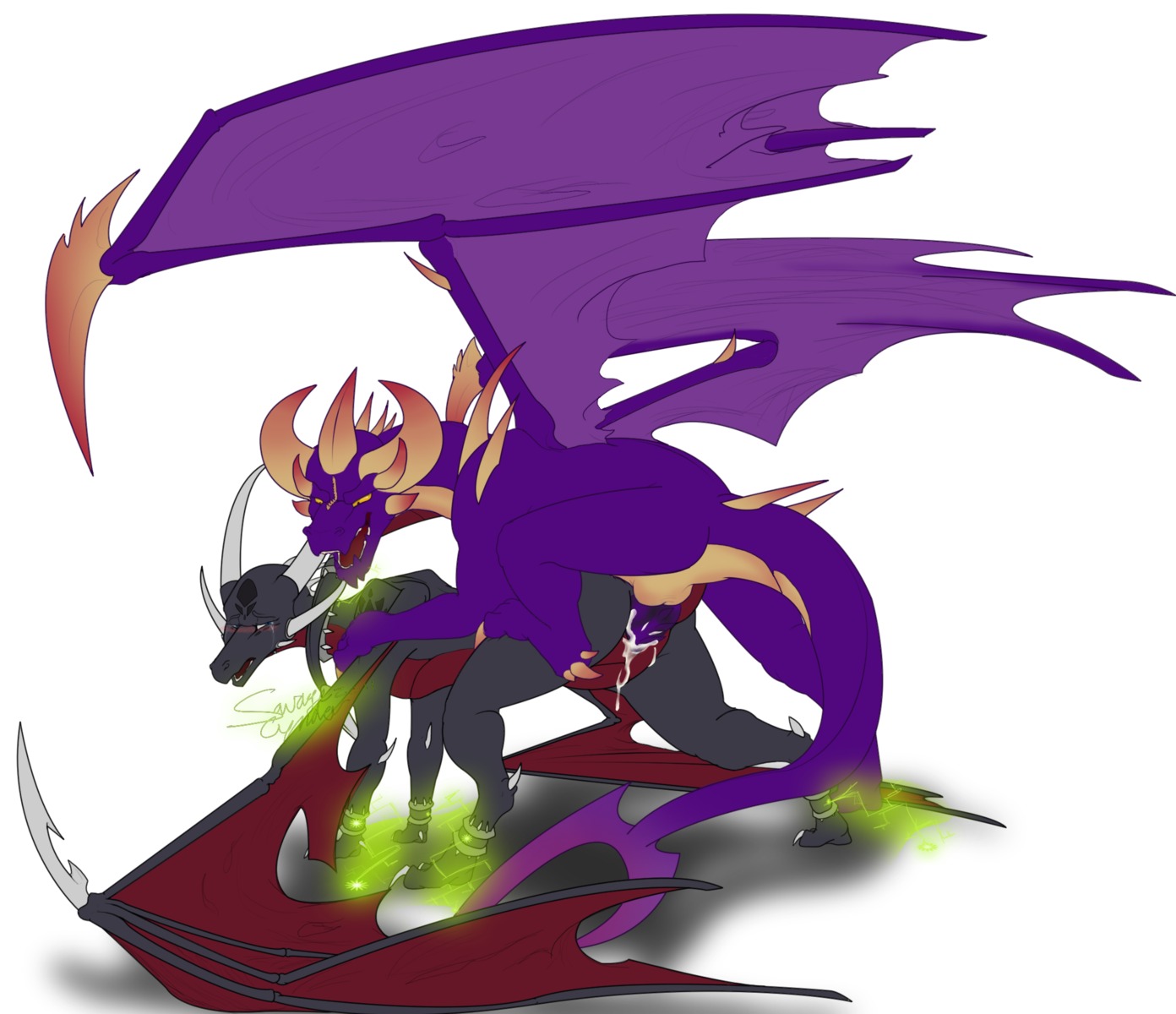 ass crying cum cum_in_pussy cum_inside cynder cynder-the-dragon dragon female male malefor markings penis pussy rape rule34 scalie sex spyro_the_dragon tail wings