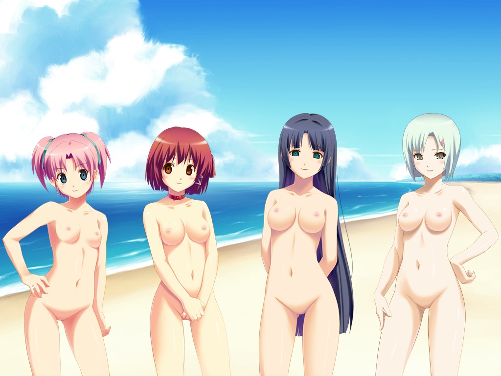 4girls arai_ruka arms_behind arms_behind_back ars_magna beach black_hair blue_eyes bow_choker breasts brown_eyes clouds female green_eyes grey_eyes hand_covering_pussy ichijou_anzu invisible_vagina jewelry koutaro lineup long_hair minezaki_sakura mizusawa_noel mound_of_venus multiple_females multiple_girls navel necklace nipples no_pussy nude nude_beach ocean pink_hair posing pussy red_choker red_hair rule34 sand sea short_hair silver_hair sky small_breasts small_nipples take_your_pick thigh_gap thighs tied_hair twintails wallpaper water zenra