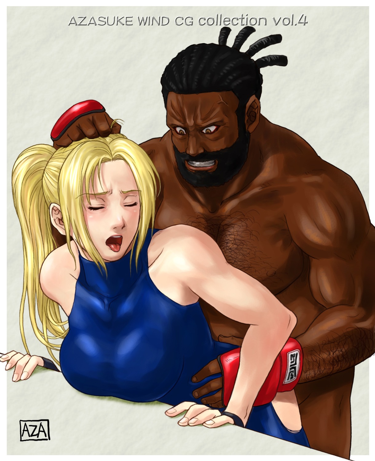 azasuke dark-skinned_male dark_skin female highres human interracial male rule34 sarah_bryant straight virtua_fighter