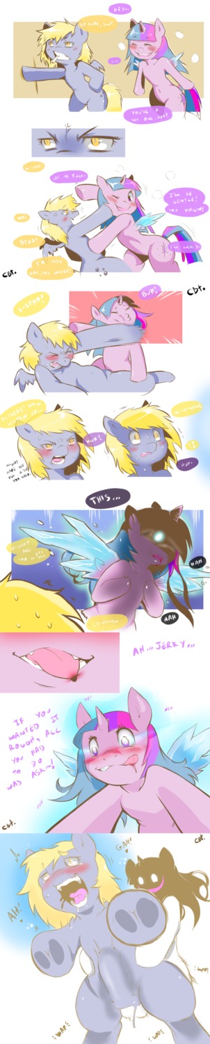 2014 abdominal_bulge absurd_res blonde_hair blood blue_body blue_feathers blue_hair blush bodily_fluids cigarette clenched_teeth cold-blooded-twilight comic crossgender cutie_mark derpy_hooves_(mlp) dialogue duo e621 english_text equid equine erection explicitly_stated_nonconsent feathered_wings feathers female female_penetrated feral fight forced friendship_is_magic ftg_crossgender fti_crossgender fucked_silly fur genitals grey_body grey_feathers gynomorph gynomorph/female gynomorph_penetrating gynomorph_penetrating_female hair hasbro hi_res horn imminent_rape imminent_sex intersex intersex/female intersex_penetrating intersex_penetrating_female long_image mammal multicolored_hair my_little_pony mythological_creature mythological_equine mythology nude pegasus penetration penile penile_penetration penis penis_in_vagina punch purple_body purple_eyes purple_feathers purple_hair rape rough_sex sex smile speech_bubble tall_image teeth text tongue twilight_sparkle_(mlp) two_tone_hair unicorn until_they_like_it vaginal vaginal_penetration vulva winged_unicorn wings yellow_eyes