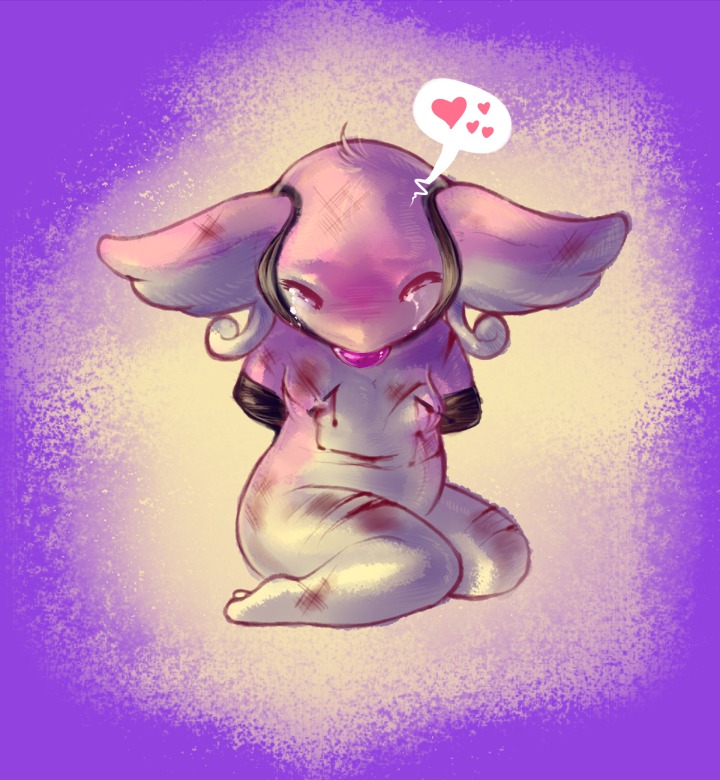 audino ball_gag bdsm big_ears blood bodily_fluids bondage bound breasts e621 eyes_closed female gag generation_5_pokemon hands_behind_back head_tuft heart_symbol kneeling nintendo pokemon pokemon_(species) scar small_breasts solo submissive submissive_female tears torture tuft zanthu