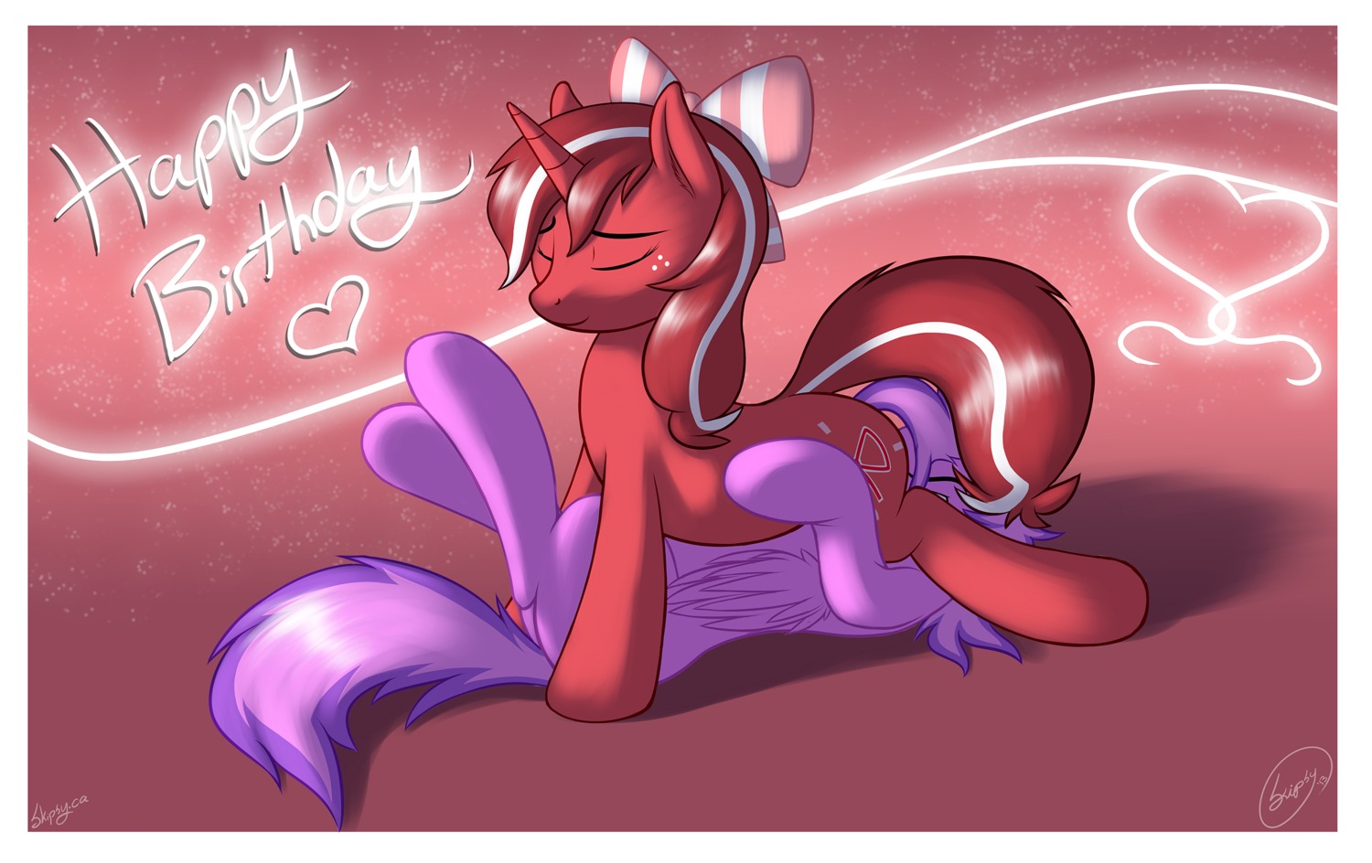 69_position border cunnilingus duo e621 equid equine eyes_closed fan_character feathered_wings feathers female feral freckles hair hasbro hi_res horn male male/female mammal my_little_pony mythological_creature mythological_equine mythology oral pegasus red_ribbon sex skipsy sweet_strokes tail unicorn vaginal white_border wings