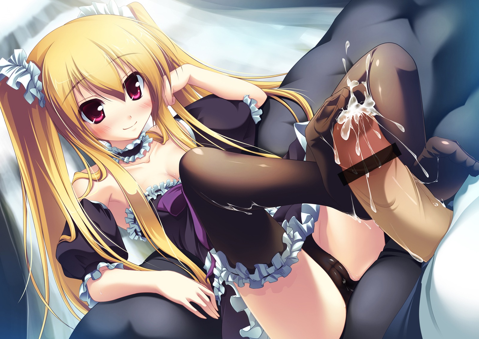 cum feet footjob highres legwear male massan001 penis rule34 source_request stockings thighhighs