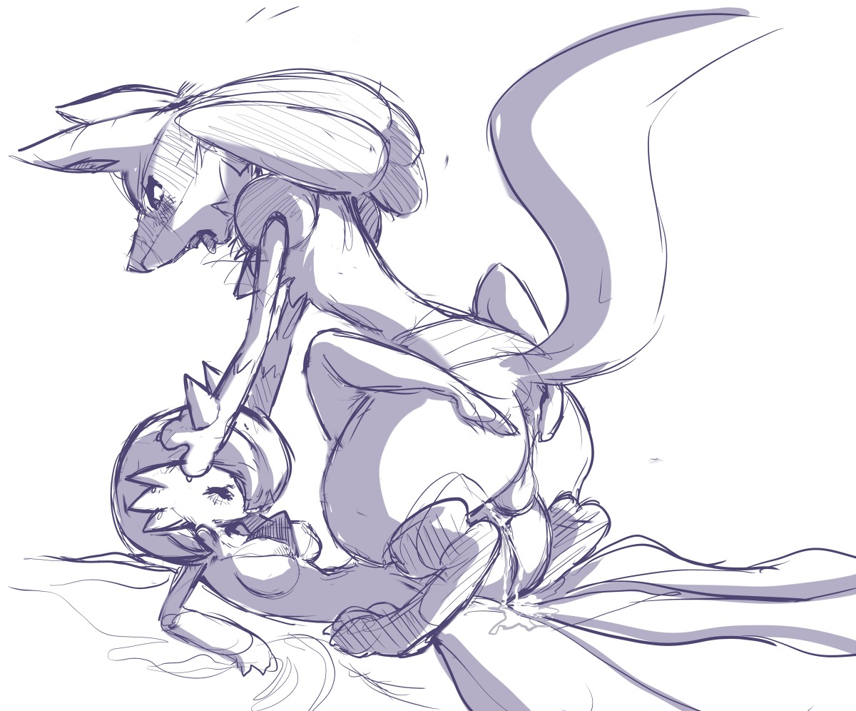 1boy 1girls anthro cum cum_inside female female_pokemon femsub furry gardevoir humanoid lucario male male_pokemon male_pokemon/female_pokemon maledom nintendo penetration pokemon pokemon_(species) pokemon_rse purplekecleon rape rule34