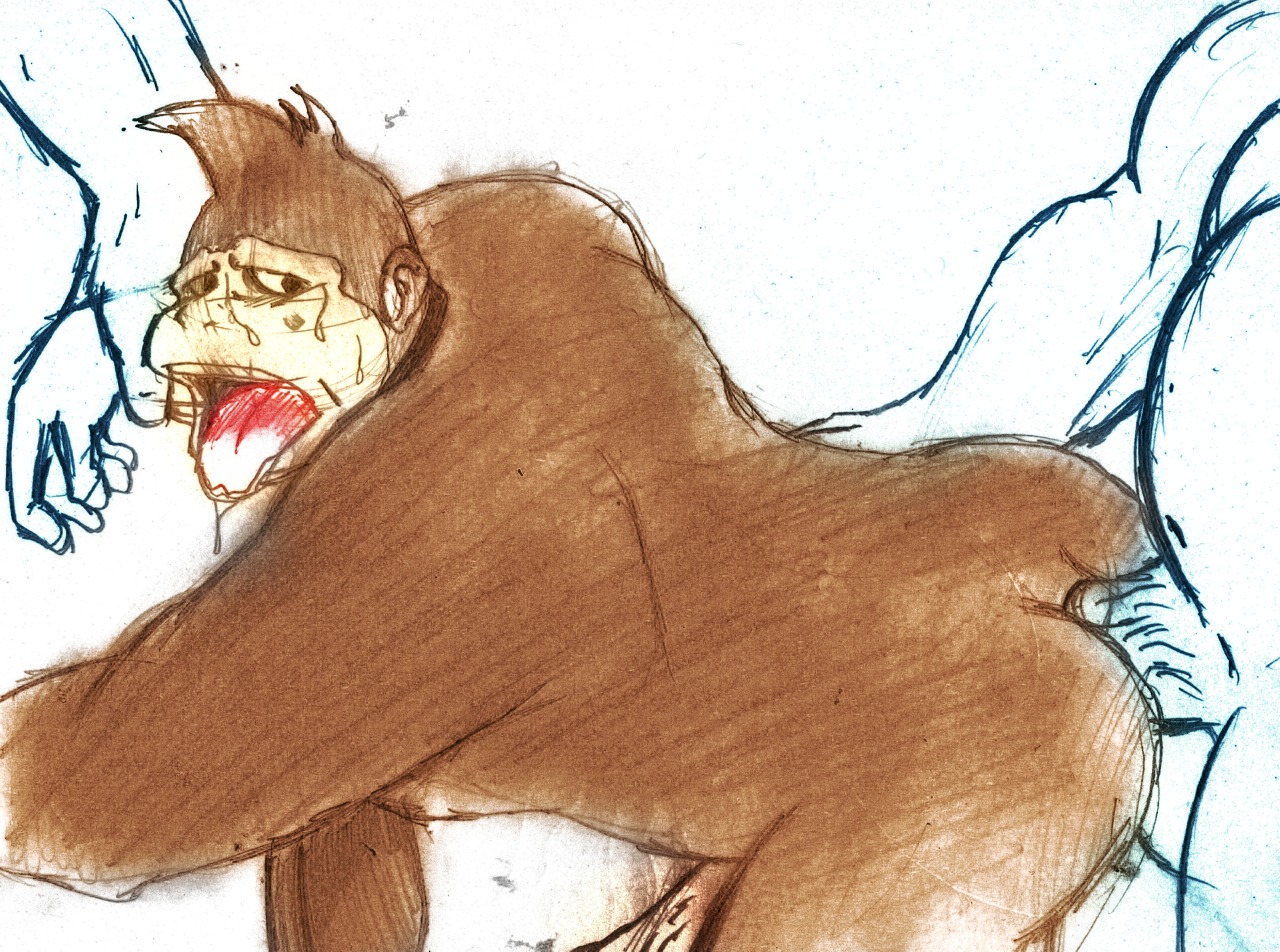 anal anal_penetration ape butt donkey_kong_(character) donkey_kong_(series) e621 erection forced genitals group haplorhine kremling male male/male male_penetrated male_penetrating male_penetrating_male mammal muscular muscular_male nintendo nude penetration penis primate rape scalie sex unknown_artist