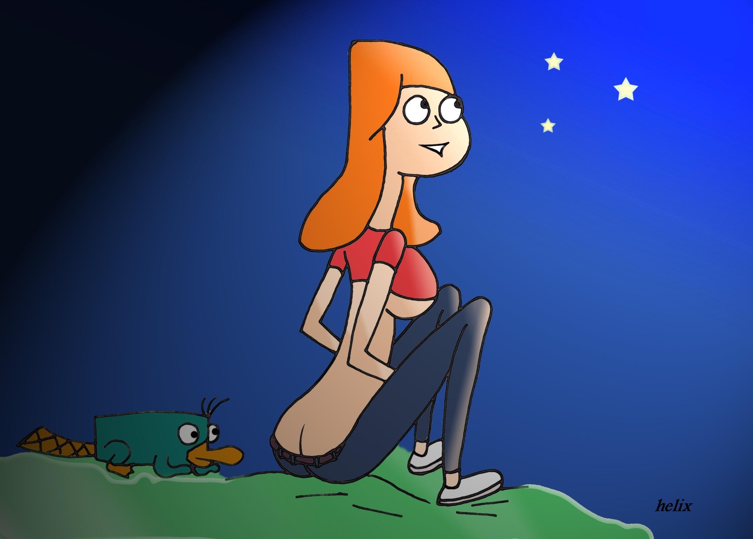 bad_anatomy candace_flynn disney disney_channel disney_xd female fur ginger helix human male mammal monotreme perry_the_platypus phineas_and_ferb platypus rule34 tagme white_female
