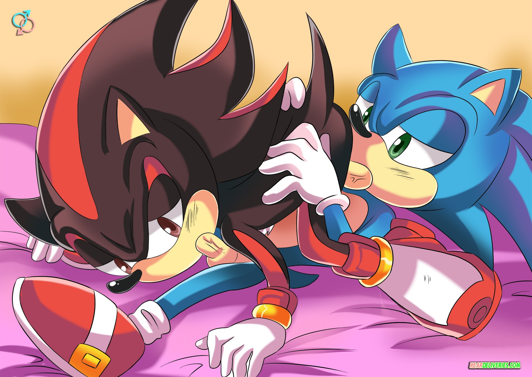 69_position anthro balls black_body black_fur blue_body clothing duo e621 erection eulipotyphlan fellatio footwear fur genitals green_eyes hedgehog hi_res licking male male/male male_penetrated male_penetrating male_penetrating_male mammal mutual_fellatio mutual_oral oral oral_penetration penetration penile penis red_eyes sega sex shadow_the_hedgehog shoes sonic_the_hedgehog sonic_the_hedgehog_(series) tongue tongue_out unknown_artist