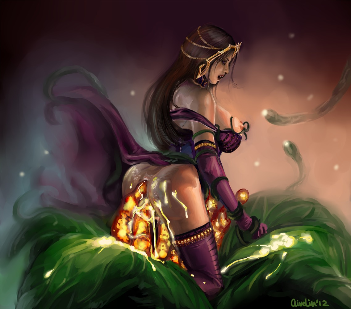 aivelin ass cum_in_ass cum_on_body dendrophilia jewelry liliana_vess long_hair looking_down magic_the_gathering male multiple_penises penis plant rule34 tagme tentacle