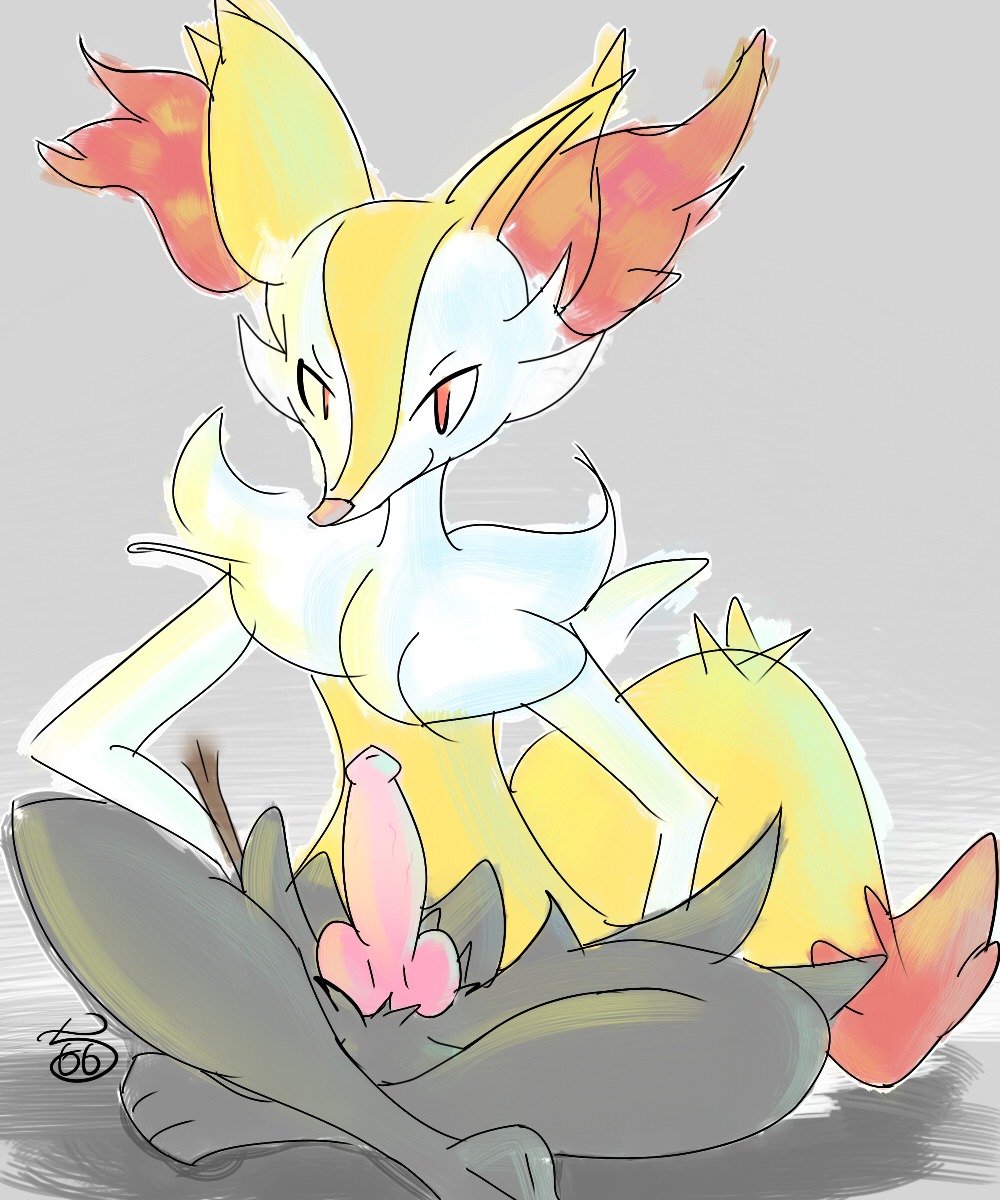 5:6 abstract_background animal_genitalia animal_penis anthro biped braixen canid canine canine_genitalia canine_penis conditional_dnp e621 erection generation_6_pokemon genitals grey_background hi_res inner_ear_fluff klaide knot looking_at_viewer male mammal nintendo nude penis pinup pokemon pokemon_(species) pose simple_background sitting solo tuft