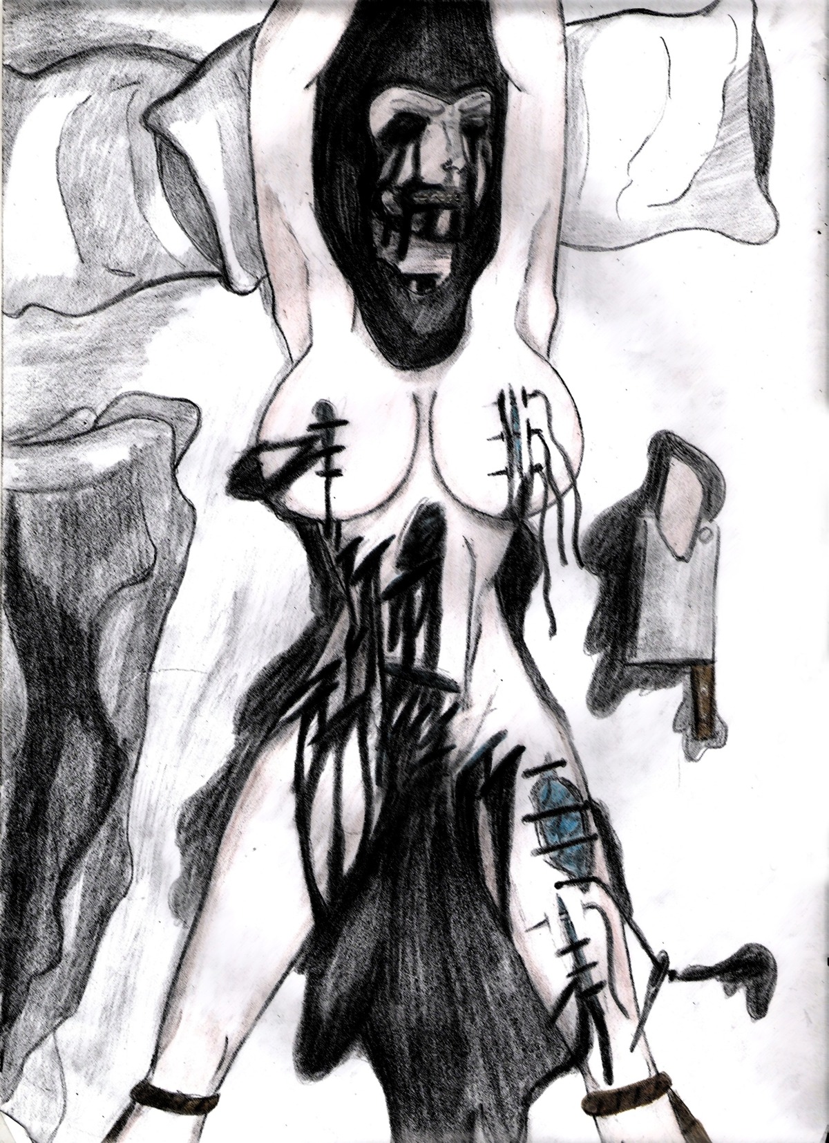 1girls artist_request female female_only mortal_kombat noob_saibot rule34 rule_63 solo tagme uncensored