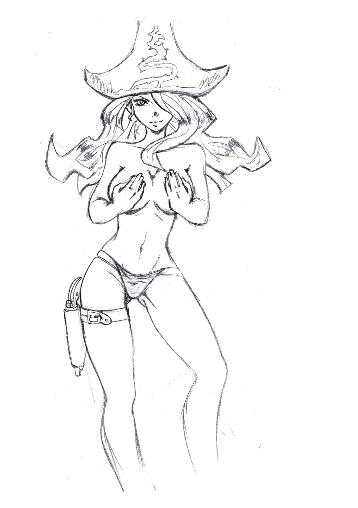 1girls female league_of_legends miss_fortune pirate rule34 straight_hair tagme