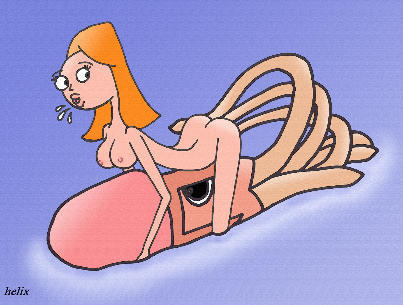 candace_flynn disney female helix human nipples phineas_and_ferb rule34 squid tagme what zoophilia