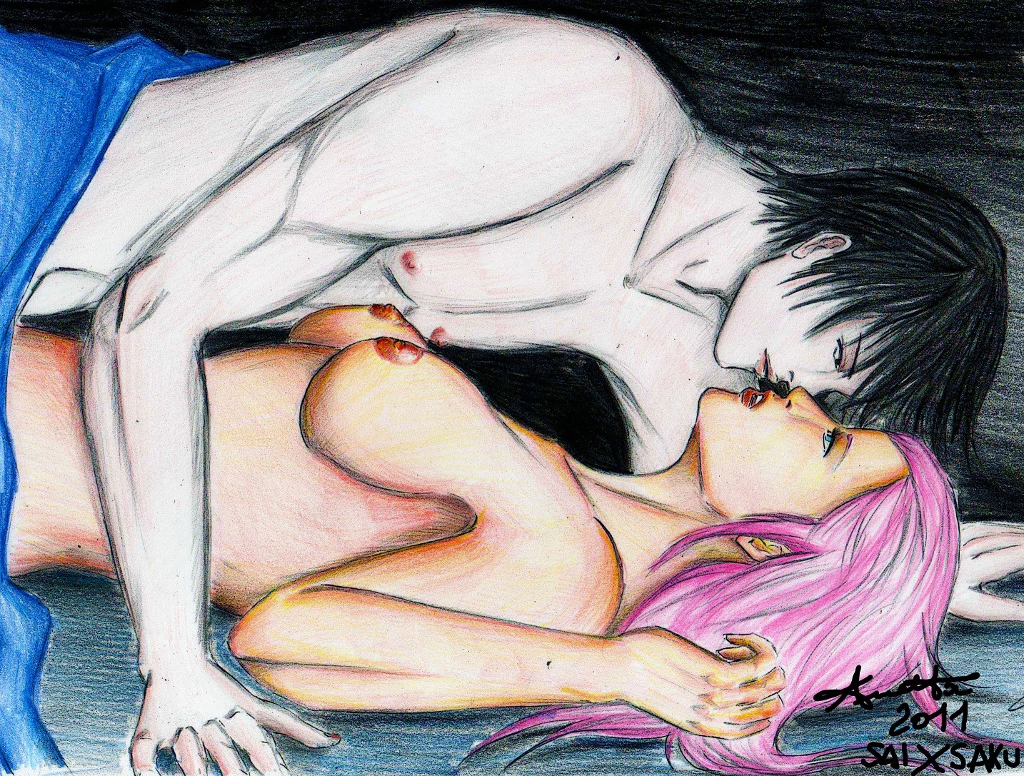 2011 artist_request dated duo female human male naruto naruto_(series) rule34 sai sakura_haruno straight tagme