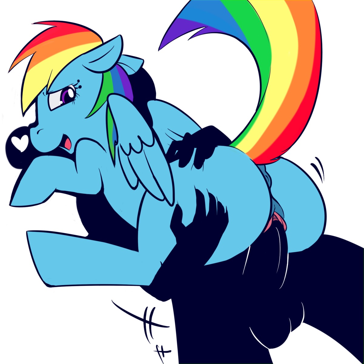 blue_fur equine female feral friendship_is_magic fur horse inkcookie interspecies male my_little_pony mythological_creature mythological_equine mythology nude pegasus penis pony rainbow_dash_(mlp) rule34 sex straight tagme tail white_background