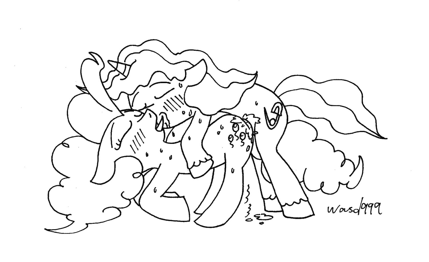 earth_pony equine female feral friendship_is_magic horse my_little_pony mythological_creature mythological_equine mythology pinkie_pie_(mlp) pony rule34 smooth_skin tagme unicorn
