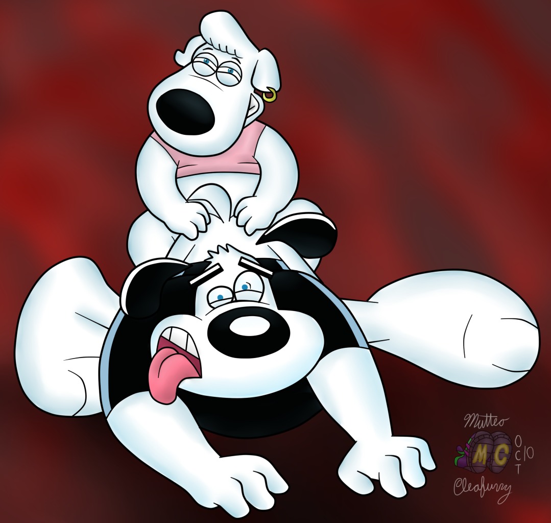 anal anthro anthro_on_anthro canid canine canis crossover domestic_dog dudley_puppy duo e621 ear_piercing family_guy jasper_(family_guy) male male/male male_penetrated male_penetrating male_penetrating_male mammal mutteo_cleafurry nickelodeon penetration piercing sex t.u.f.f._puppy