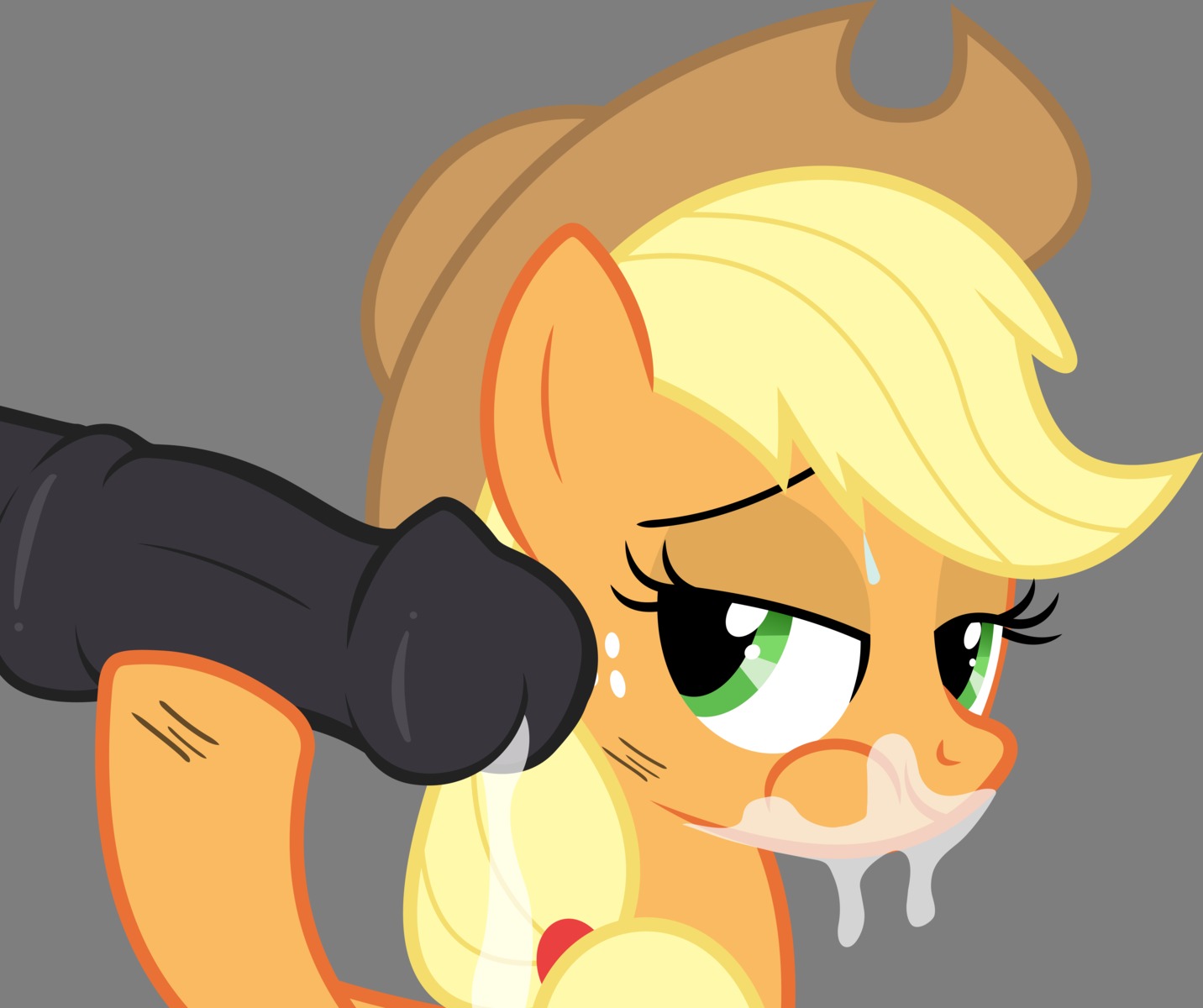 absurd_res alpha_channel animal_genitalia animal_penis applejack_(mlp) black_penis blonde_hair bodily_fluids clothing cowboy_hat cum disembodied_penis dripping duo e621 earth_pony equid equine equine_genitalia equine_penis erection female feral freckles friendship_is_magic fur genital_fluids genitals green_eyes hair hasbro hat headgear headwear hi_res horse looking_at_viewer male mammal my_little_pony orange_body orange_fur penis pony simple_background smile solo_focus sweat transparent_background unknown_artist