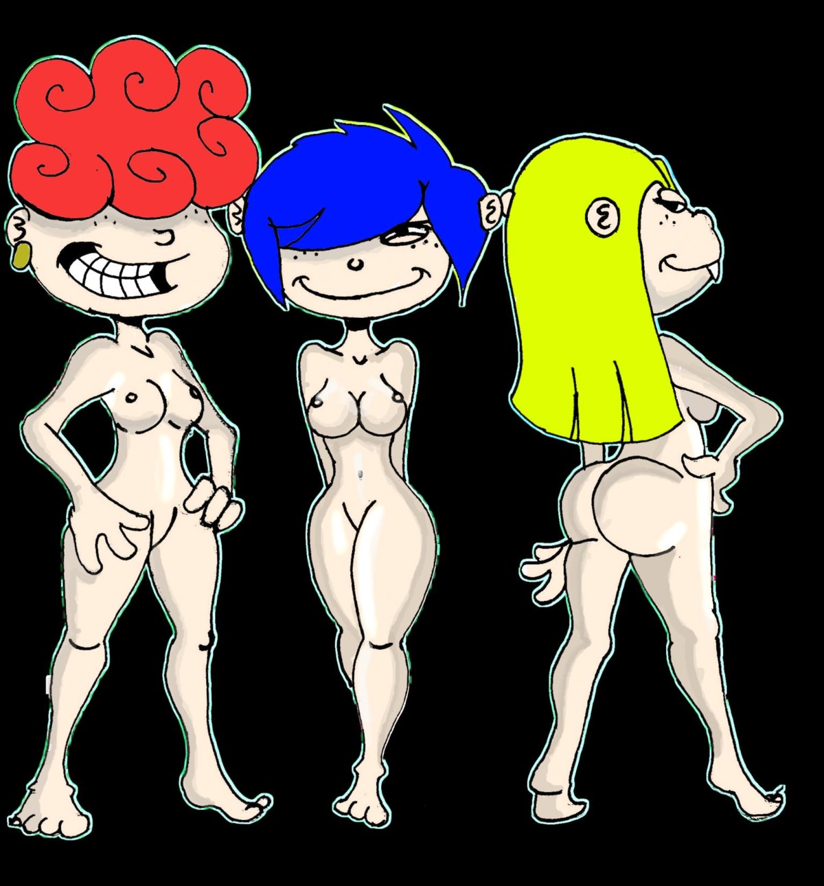 ed_edd_n_eddy female human kanker_sisters lee_kanker marie_kanker may_kanker rule34 straight_hair