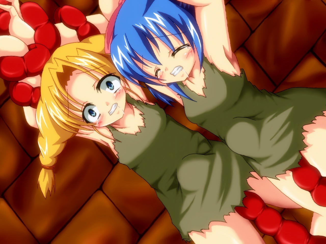 bianca_whitaker blush clothing dragon_quest dragon_quest_v dress female flat_chest flora_(dragon_quest) kitsune_mimi_manjuu monster nera_briscoletti rule34 tentacle young