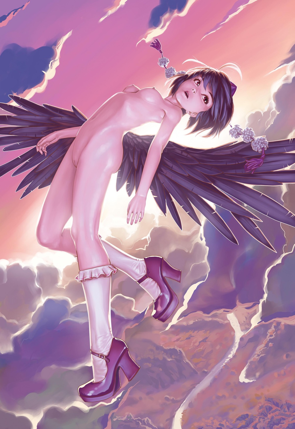 female rule34 shameimaru_aya tagme touhou