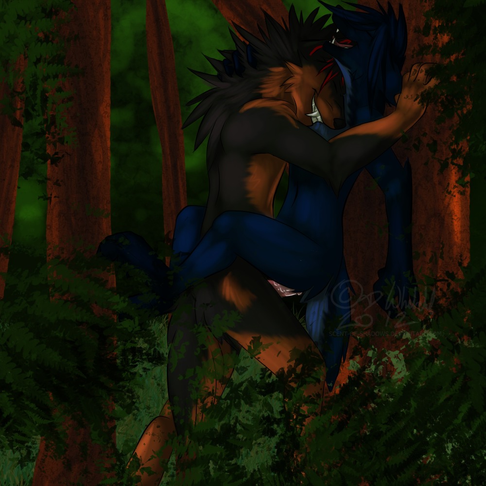 1:1 against_natural_surface against_surface against_tree anthro bodily_fluids canid canine canis detailed_background duo e621 erection female female_penetrated forest genital_fluids genitals leg_wrap male male/female male_penetrating male_penetrating_female mammal nature nude outside penetration penile penile_penetration penis penis_in_vagina plant runicnature sex standing tail tree vaginal vaginal_fluids vaginal_penetration werecreature wolf