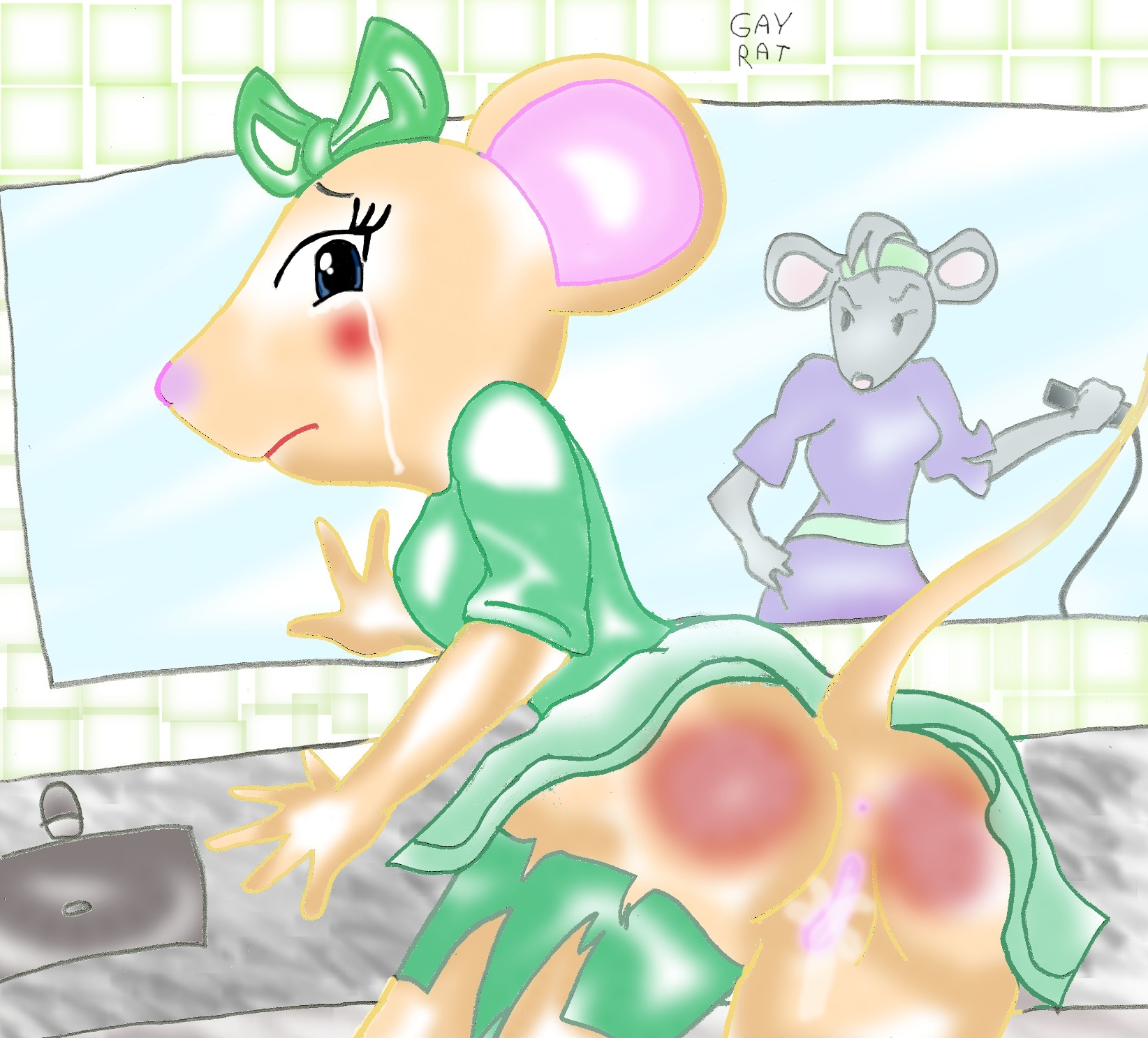 alice_nimbletoes angelina_ballerina anthro gay_rat male miss_mimi rule34 tagme