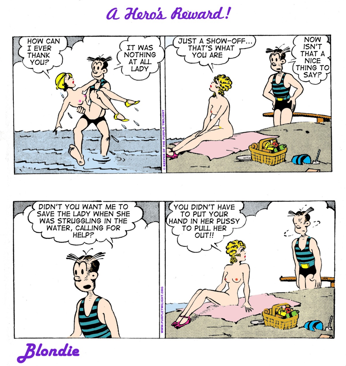 blondie blondie_(comic) blondie_bumstead clothing comic_strip dagwood_bumstead edit female human rule34 tagme