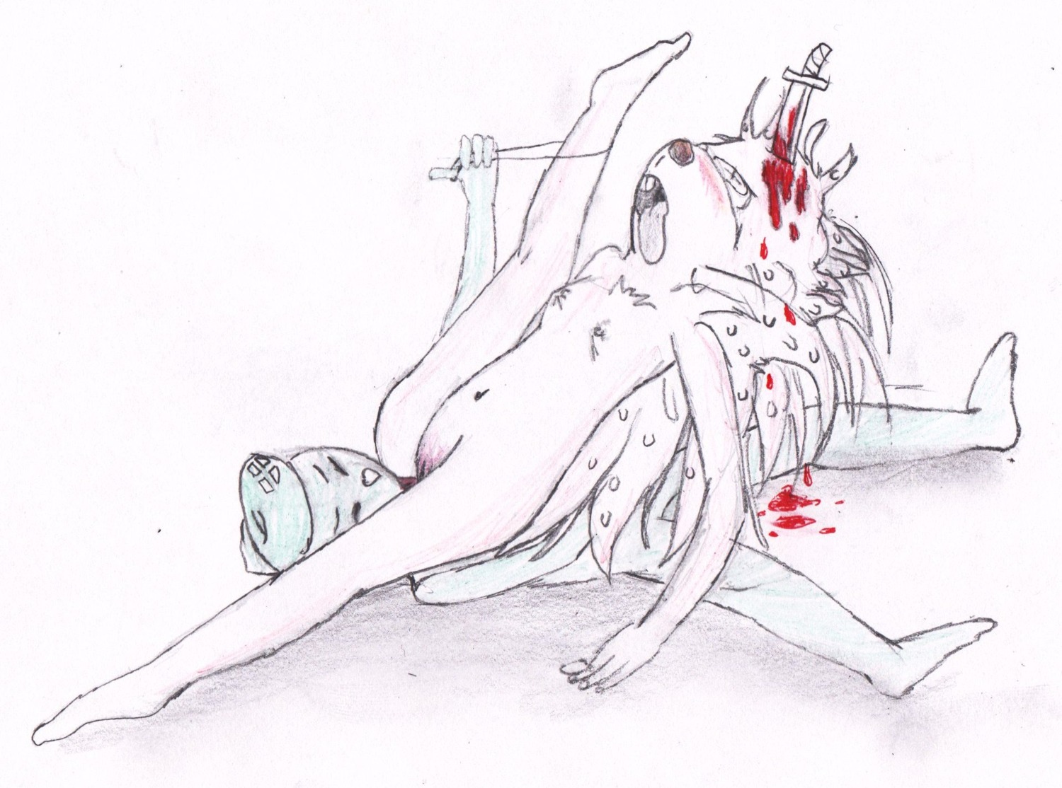 1boy 1girls anthro anthro_death blood breasts death dog_tags female female_death flaky_(htf) flippy_(htf) furry gore guro happy_tree_friends knife male mondo_media necrophilia oral oral_penetration oral_sex partially_colored porcupine questionable_anatomy rule34 small_breasts squirrel stabbed stabbed_head straight tagme tongue_hanging_out tongue_out what